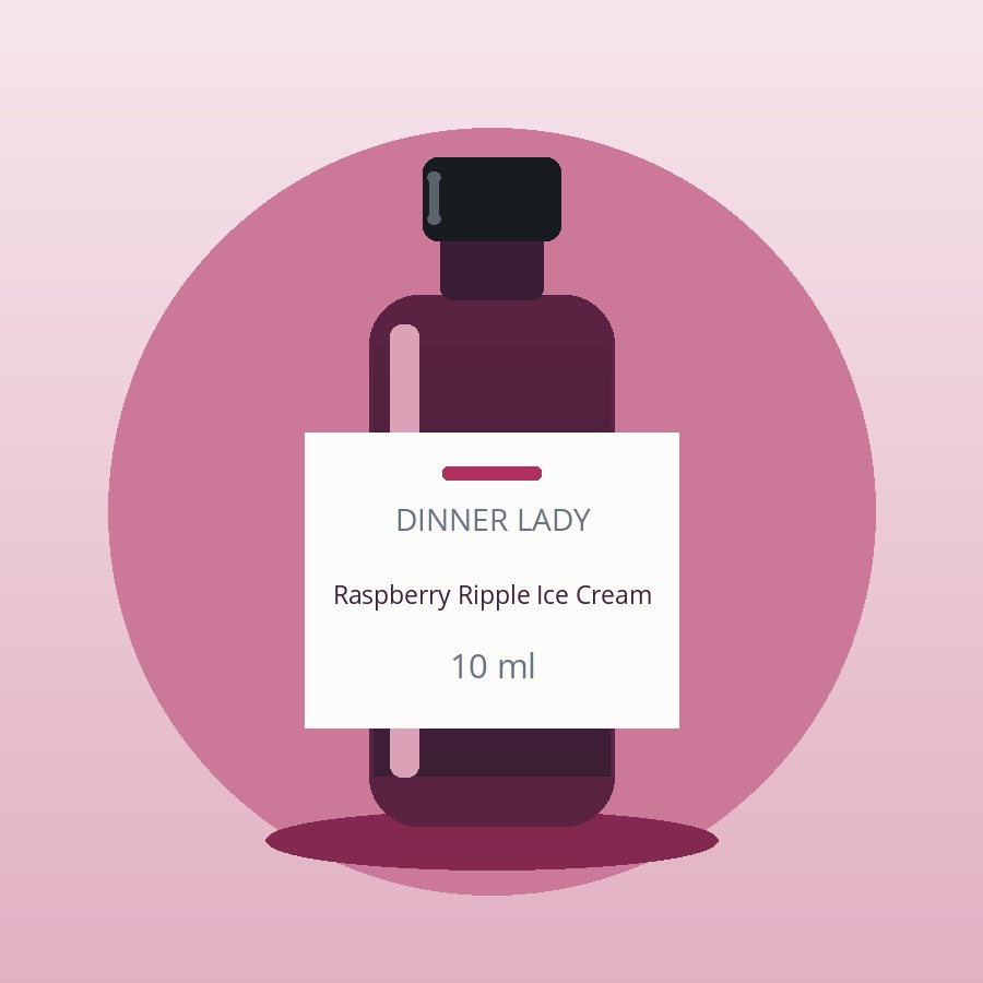 Dinner Lady – Raspberry Ripple Ice Cream, 10 ml